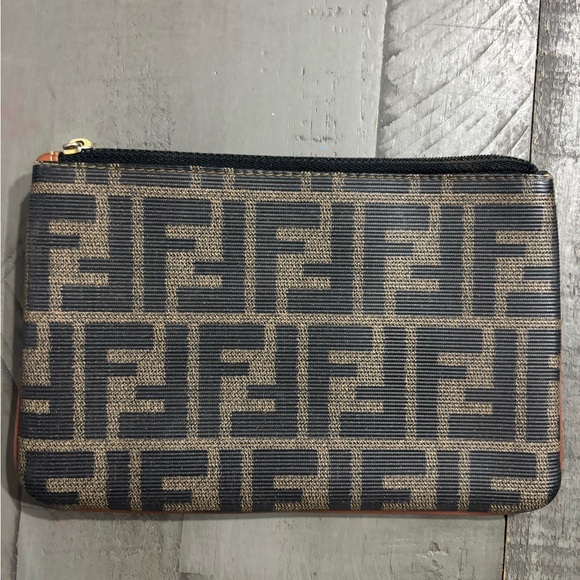 Fendi Vintage Zucca Print Pouch/Clutch